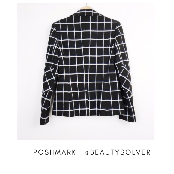 Derek Lam 10 Crosby Plaid Print Blazer, Size XL - Picture 5 of 11